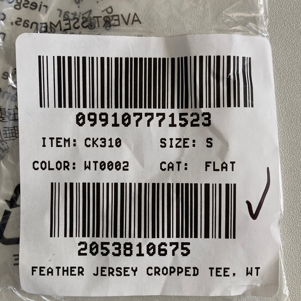 J.‎ Crew Feather jersey cropped T-shirt Small Crisp White Tee - Picture 9 of 10